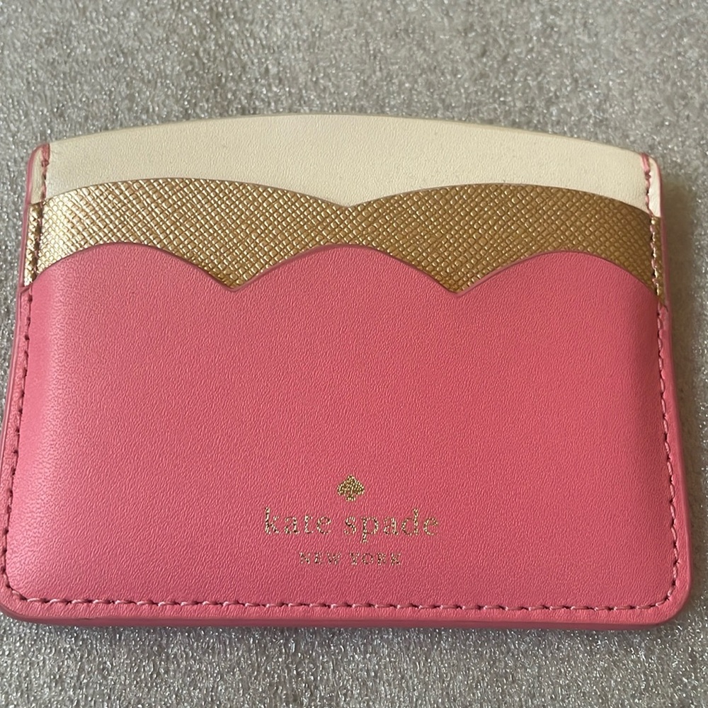 Kate Spade New York card holder pink rose gold